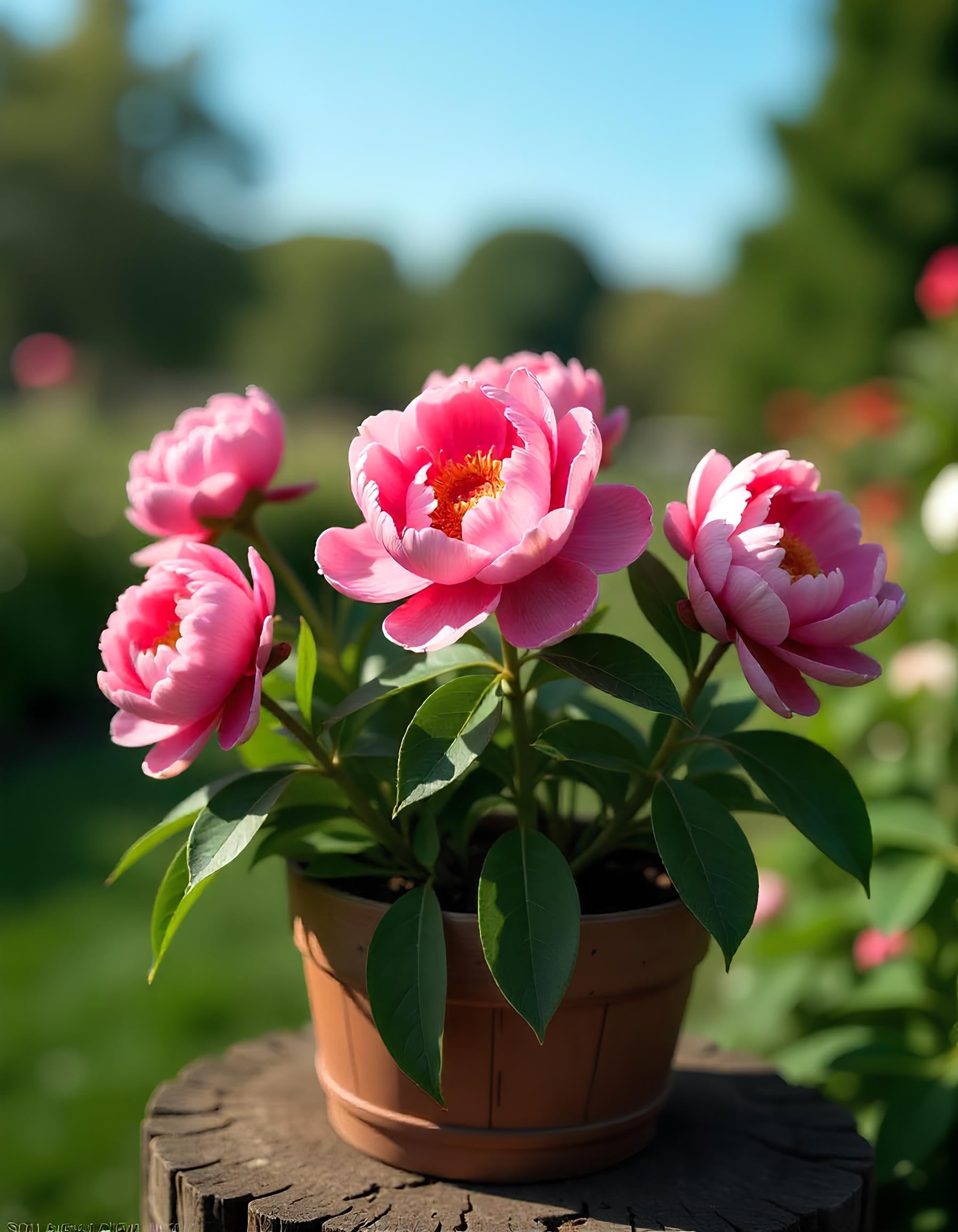 50+ SEEDS- Pink & White Mix Peony Flower Seeds. December-February